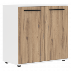 Шкаф малый широкий ELCS 85.1 Дуб Денвер светлый/Черный/Белый 852х430х832 EDIS