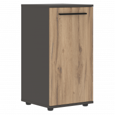 Шкаф малый узкий ELCS 42.1 Дуб Денвер светлый/Черный/Мокко 426х430х832 EDIS