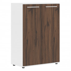 Шкаф средний широкий EMCS 85.1 Дуб Денвер тёмный/Белый/Белый 852х430х1199 EDIS