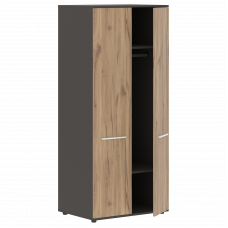 Шкаф для одежды ECWS 85 Дуб Денвер светлый/Белый/Мокко 852х600х1967 EDIS