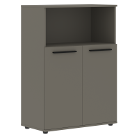 Шкаф средний широкий EMCS 85.3 Мокко/Черный/Мокко 852х430х1199 EDIS