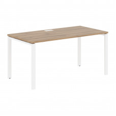 Стол прямой EUST 1580 Дуб Денвер светлый/Белый 1560х800х750 EDIS