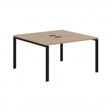 Стол 2-х местный EUWST 1313 Дуб Денвер светлый/Черный 1360х1346х750 EDIS