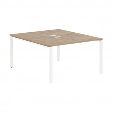 Стол 2-х местный EUWST 1316 Дуб Денвер светлый/Белый 1360х1606х750 EDIS