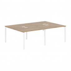 Стол 4-х местный EUWST 2316 Дуб Денвер светлый/Белый 2326х1606х750 EDIS
