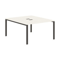 Стол 2-х местный EUWST 1316 Ясень Траун/Мокко 1360х1606х750 EDIS