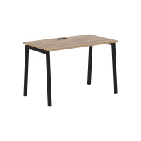 Стол прямой ELST 1167 Дуб Денвер светлый/Черный 1160х670х750 EDIS