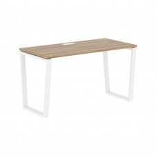 Стол прямой EVST 1367 Дуб Денвер светлый/Белый 1360х670х750 EDIS