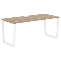 Стол прямой EVST 1780 Дуб Денвер светлый/Белый 1760х800х750 EDIS