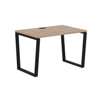 Стол прямой EVST 1180 Дуб Денвер светлый/Черный 1160х800х750 EDIS