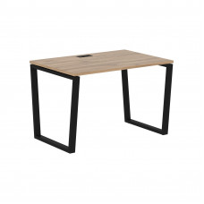 Стол прямой EVST 1180 Дуб Денвер светлый/Черный 1160х800х750 EDIS
