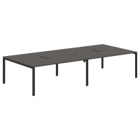 Стол 4-х местный EUWST 3516 Мокко/Черный 3526х1606х750 EDIS