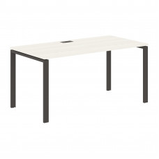 Стол прямой EUST 1580 Ясень Траун/Мокко 1560х800х750 EDIS