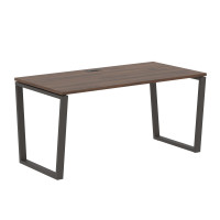 Стол прямой EVST 1580 Дуб Денвер тёмный/Мокко 1560х800х750 EDIS