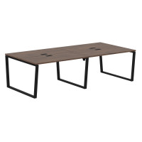 Стол 4-х местный EVWST 2713 Дуб Денвер тёмный/Черный 2726х1346х750 EDIS