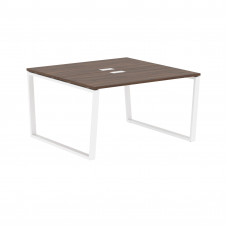 Стол 2-х местный EVWST 1313 Дуб Денвер тёмный/Белый 1360х1346х750 EDIS