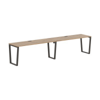 Стол 2-х местный EVWST 3567 Дуб Денвер светлый/Мокко 3526х670х750 EDIS