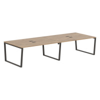 Стол 4-х местный EVWST 3513 Дуб Денвер светлый/Мокко 3526х1346х750 EDIS