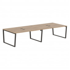 Стол 4-х местный EVWST 3513 Дуб Денвер светлый/Мокко 3526х1346х750 EDIS