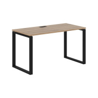 Стол прямой EQST 1367 Дуб Денвер светлый/Черный 1360х670х750 EDIS