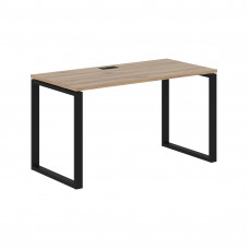 Стол прямой EQST 1367 Дуб Денвер светлый/Черный 1360х670х750 EDIS