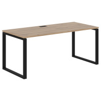 Стол прямой EQST 1780 Дуб Денвер светлый/Черный 1760х800х750 EDIS