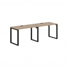 Стол 2-х местный EQWST 2367 Дуб Денвер светлый/Черный 2326х670х750 EDIS