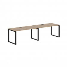 Стол 2-х местный EQWST 3180 Дуб Денвер светлый/Черный 3126х800х750 EDIS