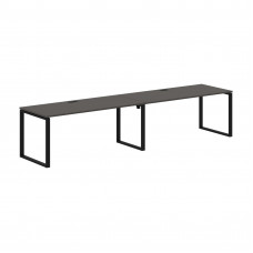 Стол 2-х местный EQWST 3580 Мокко/Черный 3526х800х750 EDIS