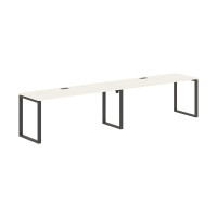 Стол 2-х местный EQWST 3567 Ясень Траун/Мокко 3526х670х750 EDIS