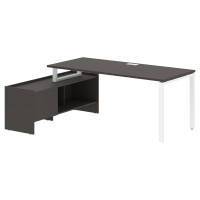 Стол с тумбой EUCT 19814 Мокко/Белый 1960х1400х750 EDIS