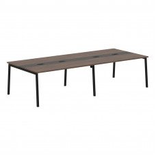 Конференц стол ELCT 3114 Дуб Денвер темный/Мокко/Черный 3132х1346х750 EDIS