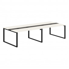 Конференц стол EQCT 3114 Ясень Траун/Мокко/Черный 3132х1346х750 EDIS