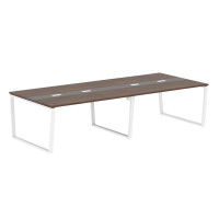 Конференц стол EVCT 3114 Дуб Денвер темный/Мокко/Белый 3132х1346х750 EDIS