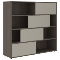 Шкаф с дверьми купе VMCS 1615 Аметист/Дуб Сильвер 1600х450х1517 VELION