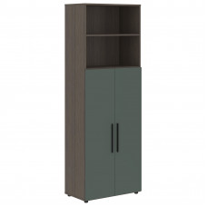 Шкаф высокий широкий VHCS 80.6 Нефрит/Дуб Сильвер 800х430х2253 VELION