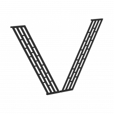 Элемент металлический (2шт) Накладка фронтальной панели XQPOF-2 Антрацит 131х22,5х846 XTEN-QP