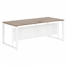 Стол руководителя EST 209M Кария Пальмира/Белый 2000х900х750 ENIO