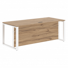 Стол руководителя EST 209H Дуб Денвер светлый/Белый 2000х900х750 ENIO