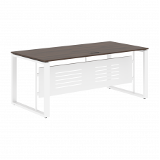 Стол руководителя EST 189M Дуб Денвер темный/Белый 1800х900х750 ENIO