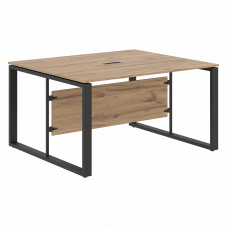 Стол для заседаний ECT 1412 Дуб Денвер светлый/Антрацит 1400х1200х750 ENIO