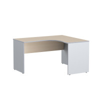 Стол криволинейный СА-3Пр Беларусь Клен/Металлик 1400*1200(600)*755 IMAGO