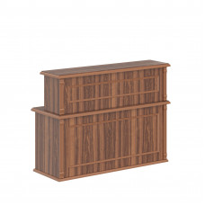 Стойка рецепция RMS 160 Орех Даллас 1600х600х1200 RAUT