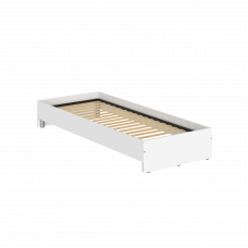 Кровать без изголовья KBW 208 Белый 2040х840х300 KANN