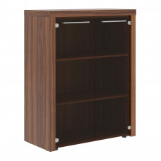 Шкаф со стеклянными дверьми и обвязкой ZMC 85.2 Орех Даллас 964х452х1219
