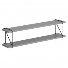 Полка с полкодержателями SH3-ROD Серый 860х166х214 COFFEE