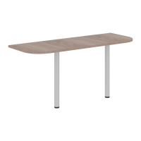 Приставка с опорами XKD 166.1 Дуб Сонома/Алюминий 1606х600х750