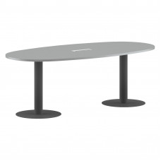 Конференц стол ПРГ-3 Металлик/Антрацит 2200х1100х750