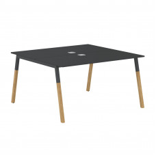 Стол FWST 1313 Черный графит/Антрацит-Бук 1380х1370х733 FORTA