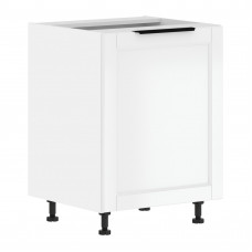 Шкаф напольный с полкой MOP 6082.1C Белая эмаль/Белый 600х560х820 SICILIA